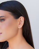 Piercing Fake Flat Smooth 18K Gold Plated