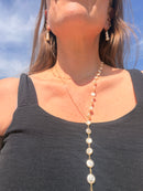 Collier Cravate Perles Baroques