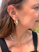 Boucles d’oreilles Ondulation Dorée