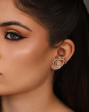 Ear Cuff Liso 2.5 cm Ródio Branco