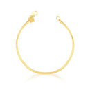 Bracelet en maille laminée lisse – Plaqué or 18k