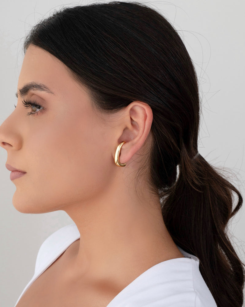 18K Gold Plated Smooth Ear Hook