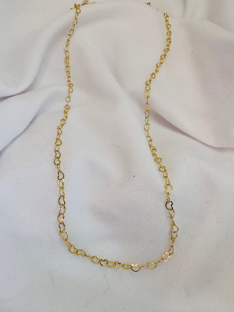 Collier Ras-du-Cou Maillons Cœur