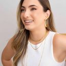 Sleek X-Shaped Gold Plated Ear Cuff