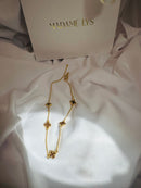 Collier Trèfle Marron