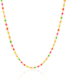 18K Gold Plated Colorful Beaded Choker – 2 mm