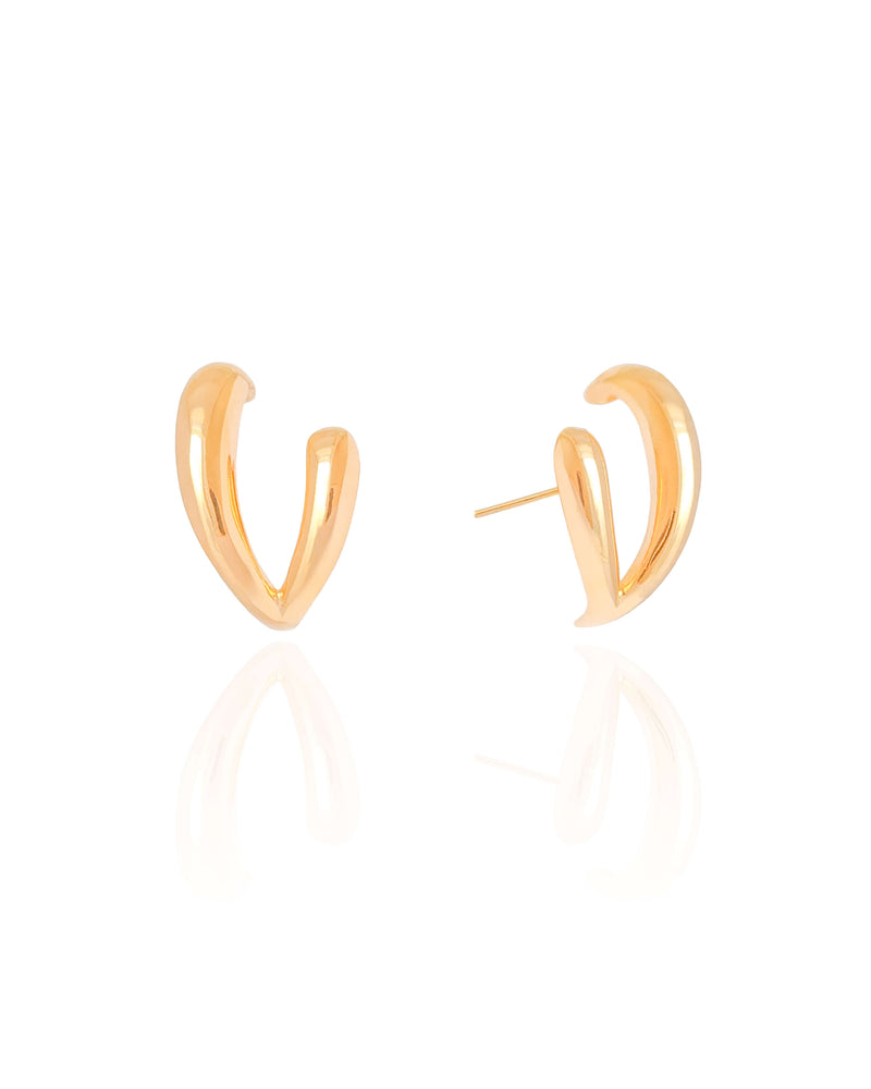 18K Gold Plated Smooth Double Line Ear Cuff