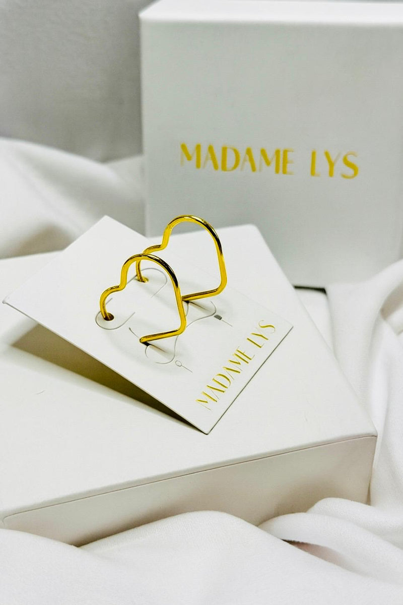 Boucles d’oreilles Créole Cœur