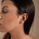 Faux piercing cerises plaqué or 18k