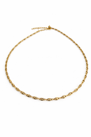 Collier grain de coffee plaqué or 18k