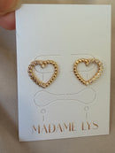 Boucles d’oreilles Cœur Précieux