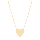 Venetian Smooth Heart Choker 18K Gold Plated