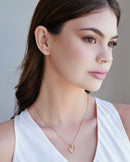 18K Gold Plated Crystal Heart Light Points Set