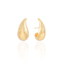 Polished Teardrop Gold Plated Earrings – 2.1 cm