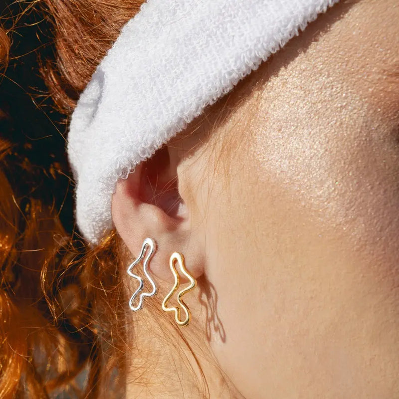 Boucles d’oreilles Flux Abstrait