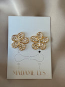 Boucles d’oreilles Fleur Scintillante