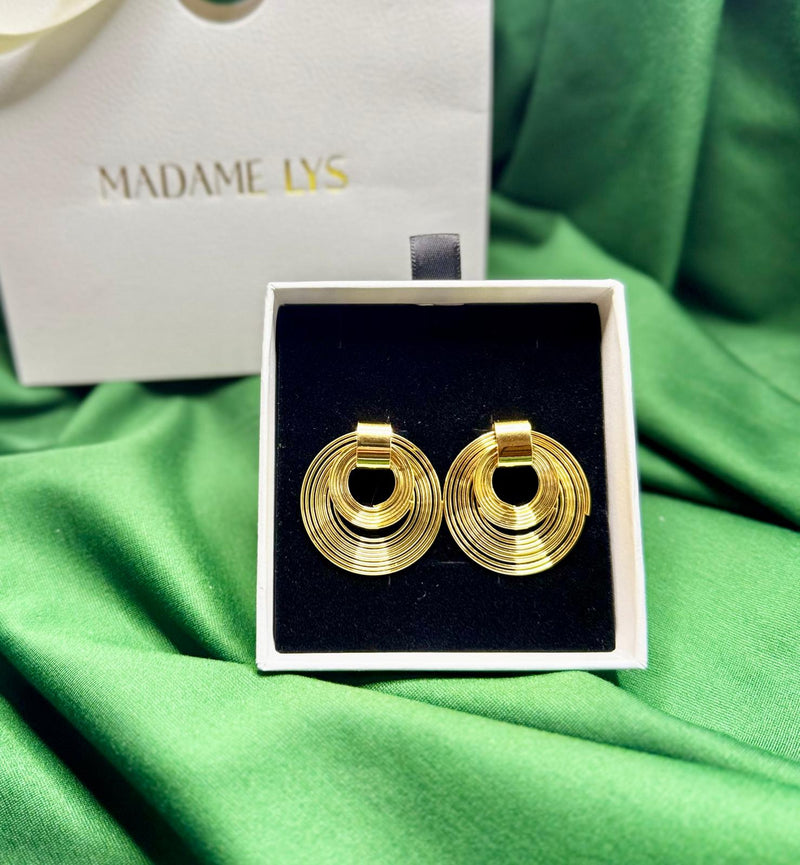 Gold-Plated Hoop Earrings