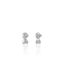 Magic Earring Back Rhodium Blanc