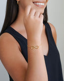 18K Gold Plated Infinity Bracelet