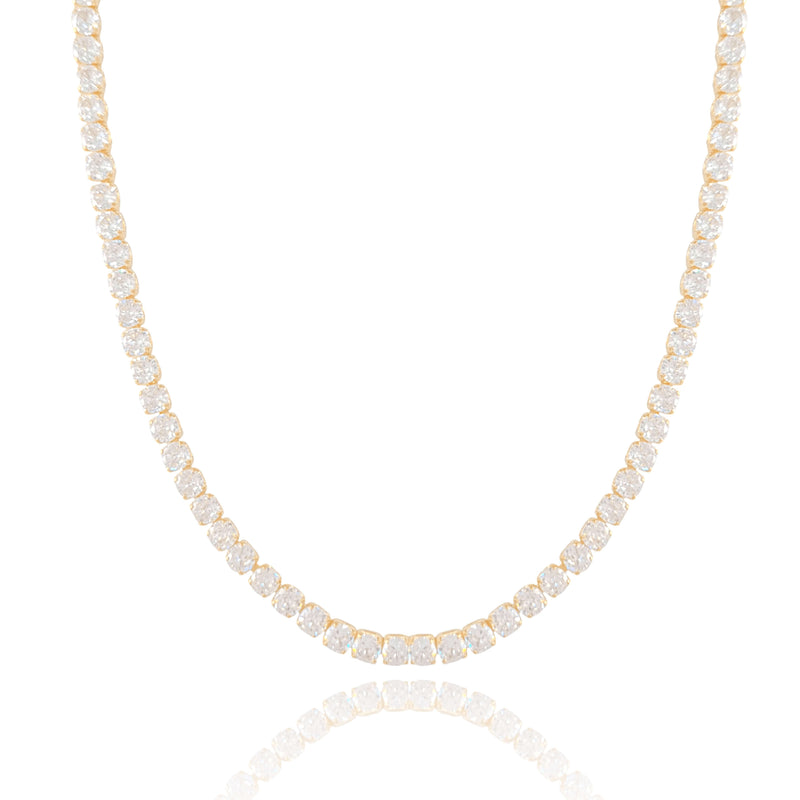 18K Gold Plated Riviera Crystal Choker Necklace