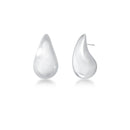 Boucles d’oreilles goutte courbée lisse – Petit format