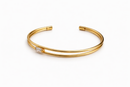 Bracelet rigide plaqué or 18K