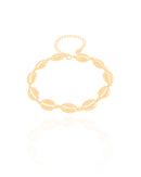 Golden Shell Anklet gold plated