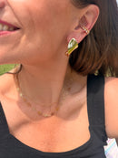 Boucles d’oreilles Ondulation Dorée