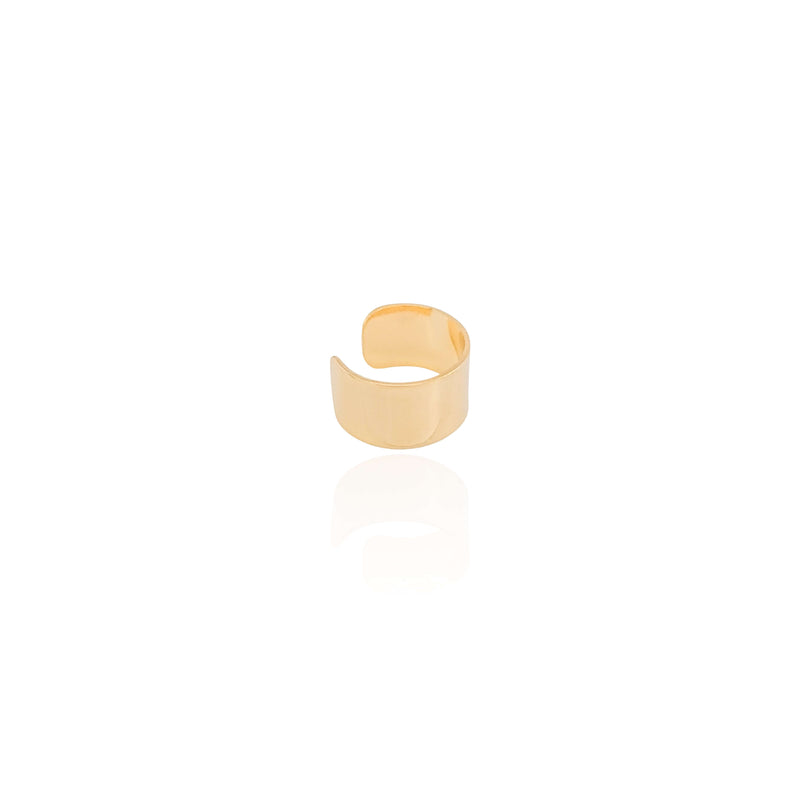 Piercing Fake plat lisse plaqué or 18 carats