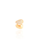 Faux piercing doré pavé Plaqué or 18k