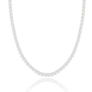 Riviera Crystal Choker in White Rhodium