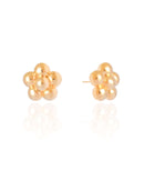Plain Flower Earring 2.0 cm 18K Gold Plated