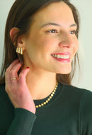 Choker fleur plaqué or 18K