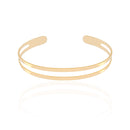 18K Gold Plated Two-Line Thin Bracelet