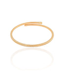 18K Gold Plated Coil Bracelet