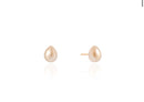 18K Gold Plated Pearl Stud Earrings