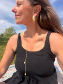 Collier Cravate Perle Élégance