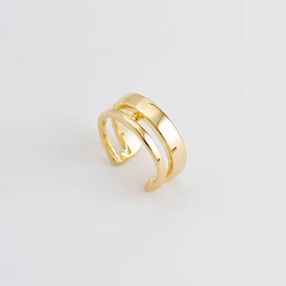 Fake Piercing Double Anneau