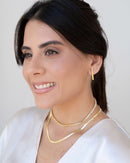 18K Gold Plated Riviera Crystal Choker Necklace