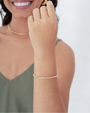 18K Gold Plated Coil Bracelet