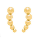 18K Gold Plated Ball Earrings