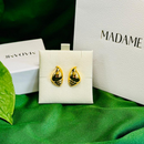 Polished Seashell Gold Plated Earrings – 2.4 cm