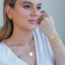 18K Gold Plated Oval Hoop Earrings