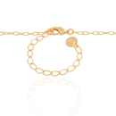 18K Gold Plated Children’s Bow Necklace with Pink Sapphire Light Point