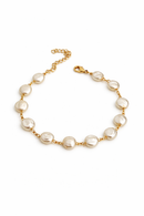 Bracelet perles plaqué or 18k