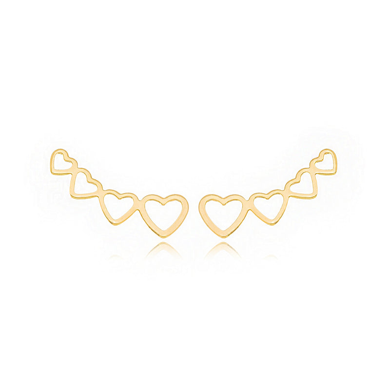 Ear Cuff corações