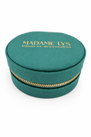 Round velvet jewelry box