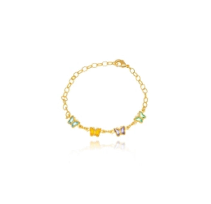 Children’s Butterfly Bracelet – 18K Gold Plated