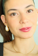 Collier grain de coffee plaqué or 18k
