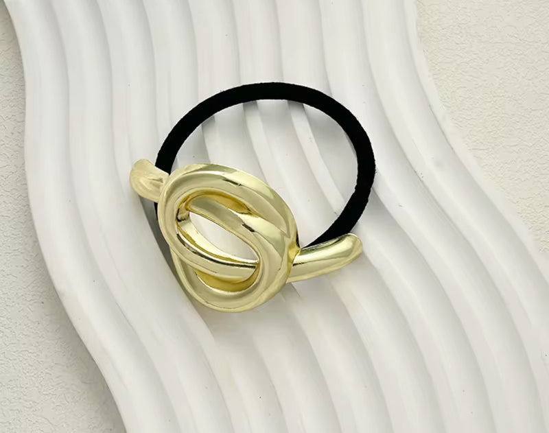 Golden Bow Hair Tie